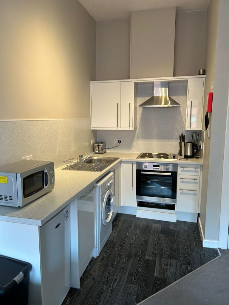 Modern fitted kitchen with appliances...