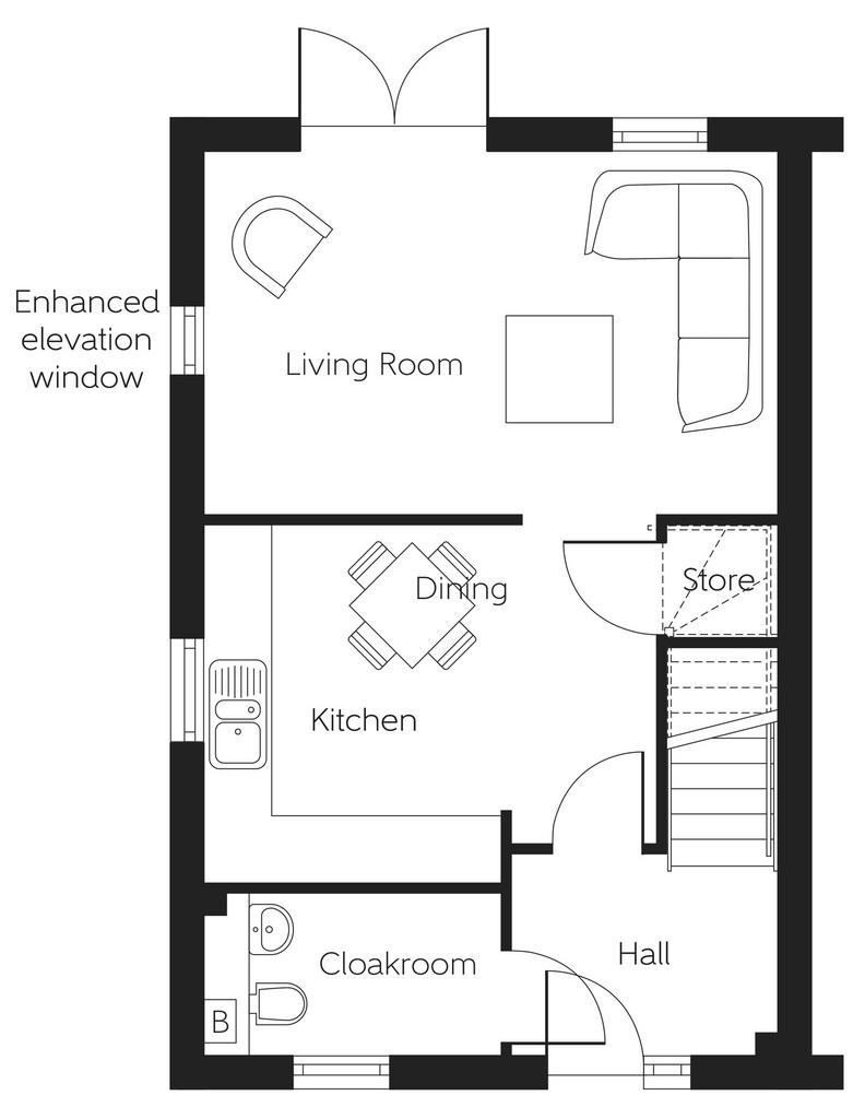 3 bedroom semi-detached house for sale - Floor Plan