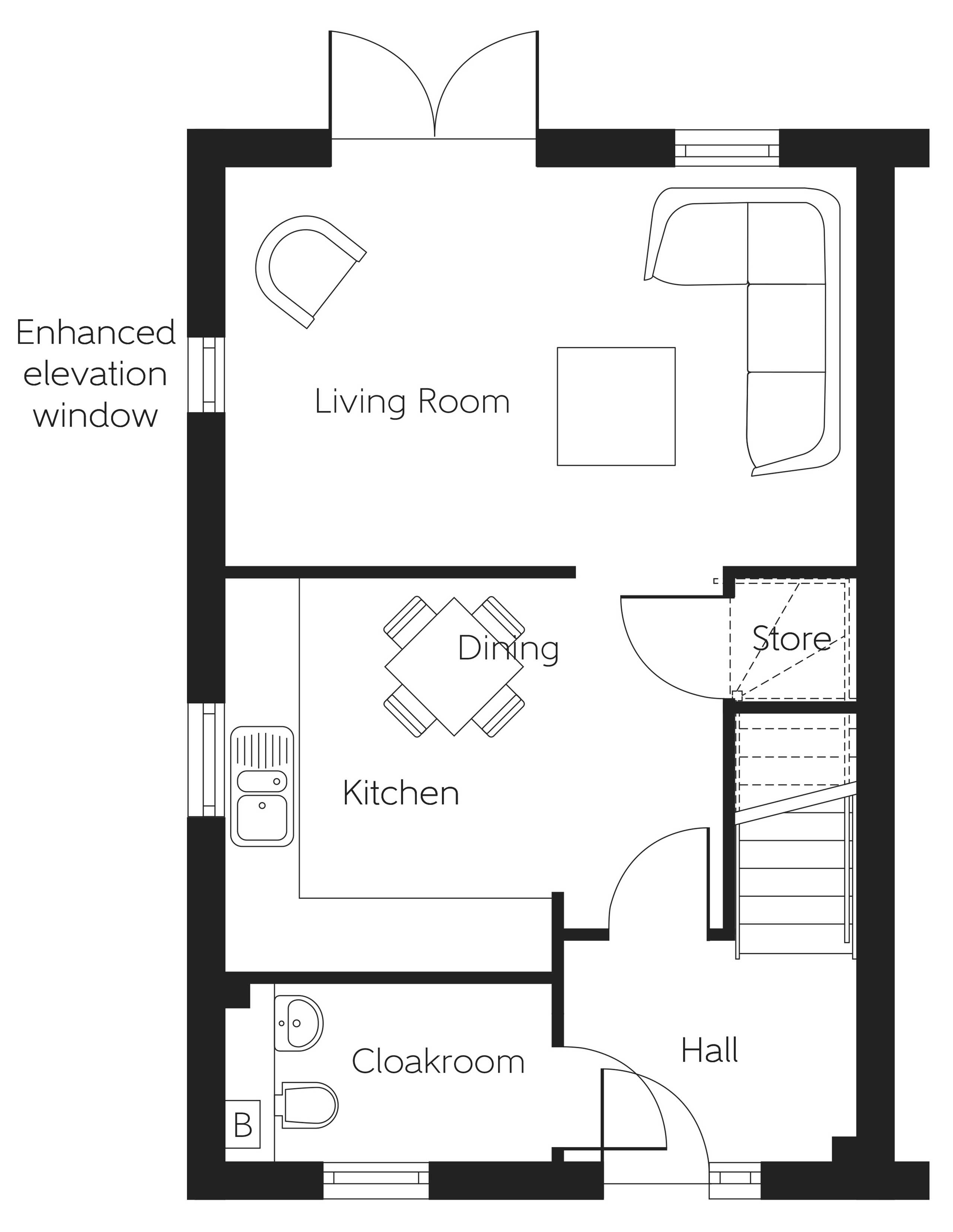 3 bedroom semi-detached house for sale - Floor Plan