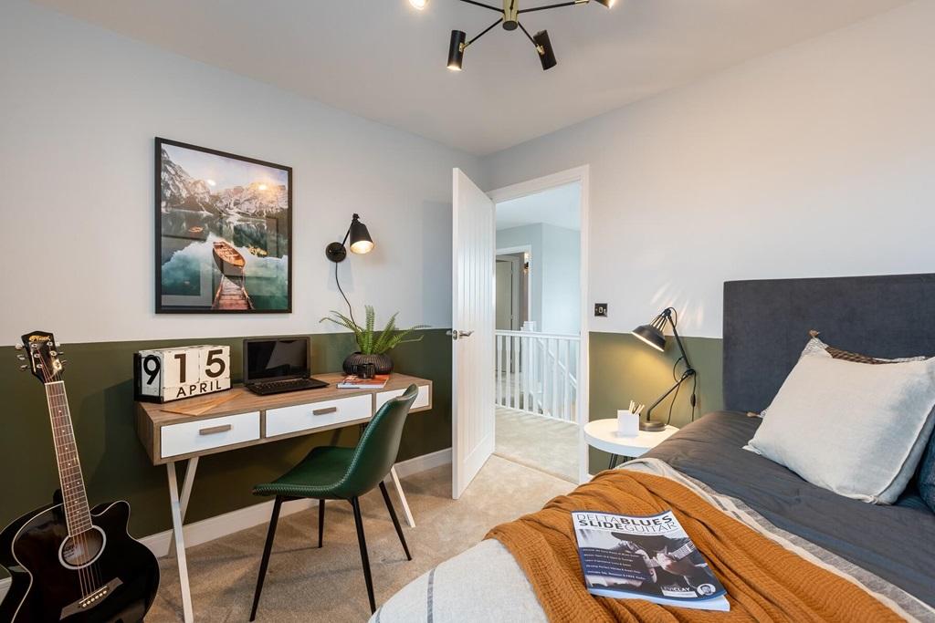 Bedroom 4 is well-suited to a child or even a...