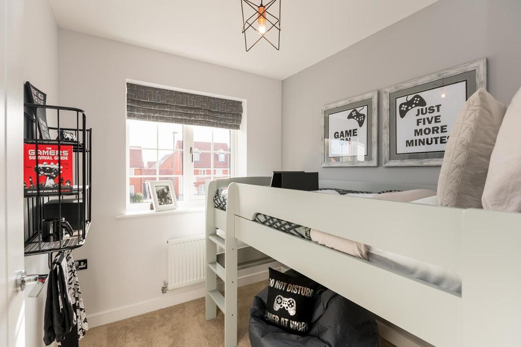 The fourth bedroom could be made into a home study