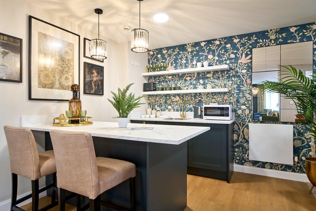 Show home kitchen and dining room