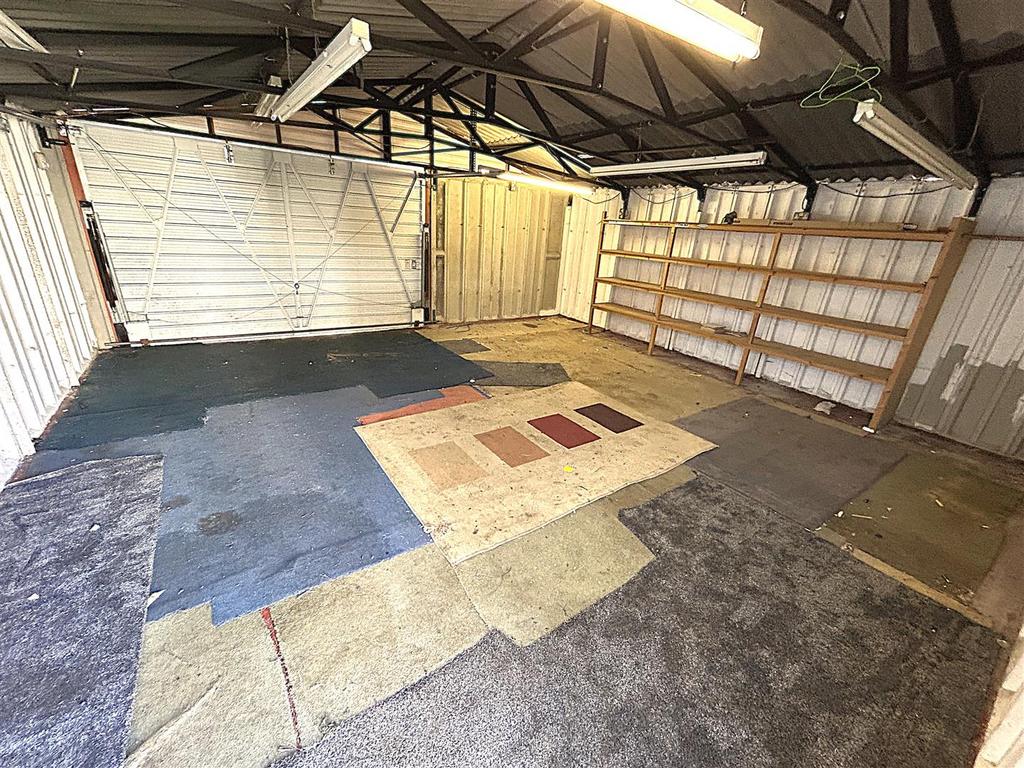 Detached double garage