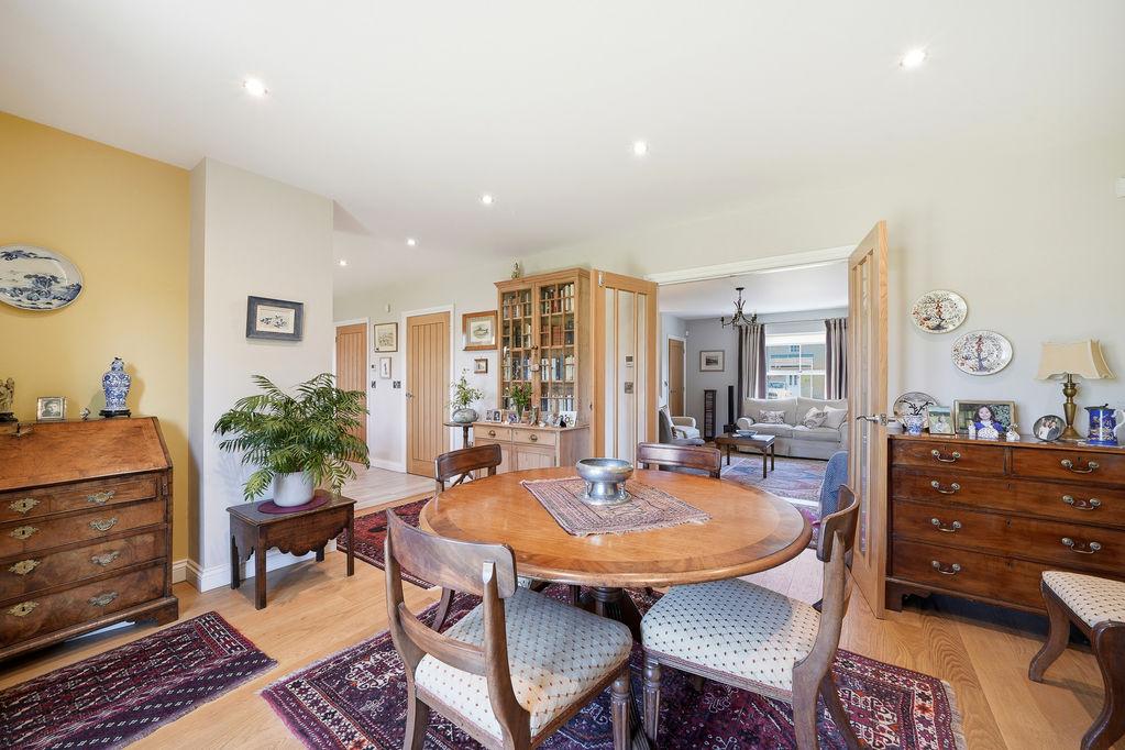 Open plan dining...