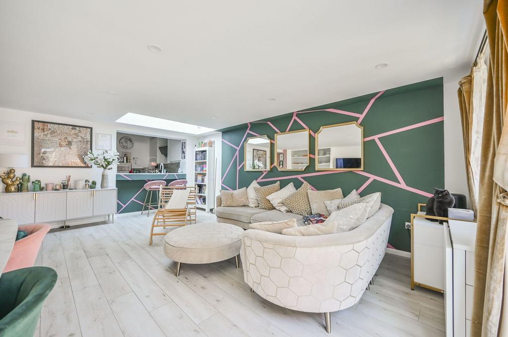 Open-plan living area, open plan living