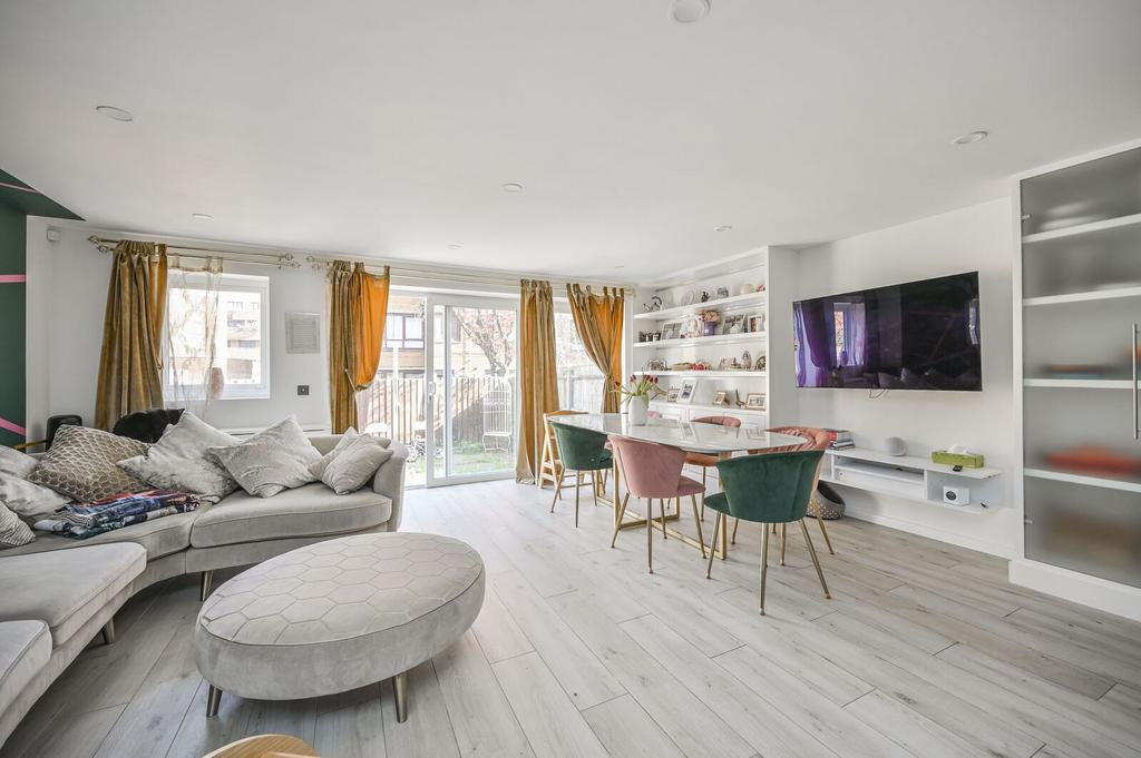 Open-plan living area, open plan living