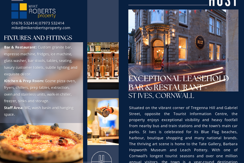 Hospitality to rent, Host St Ives St Ives TR26 1SE