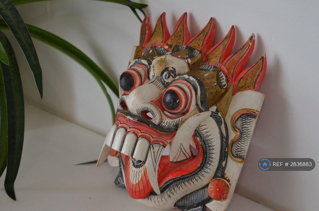 Balinese Mask In The Living Room