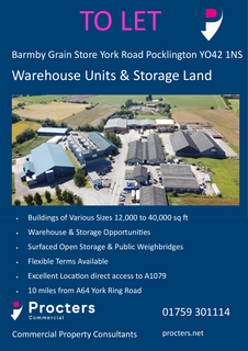 Warehouse to rent, York York YO42 1NS