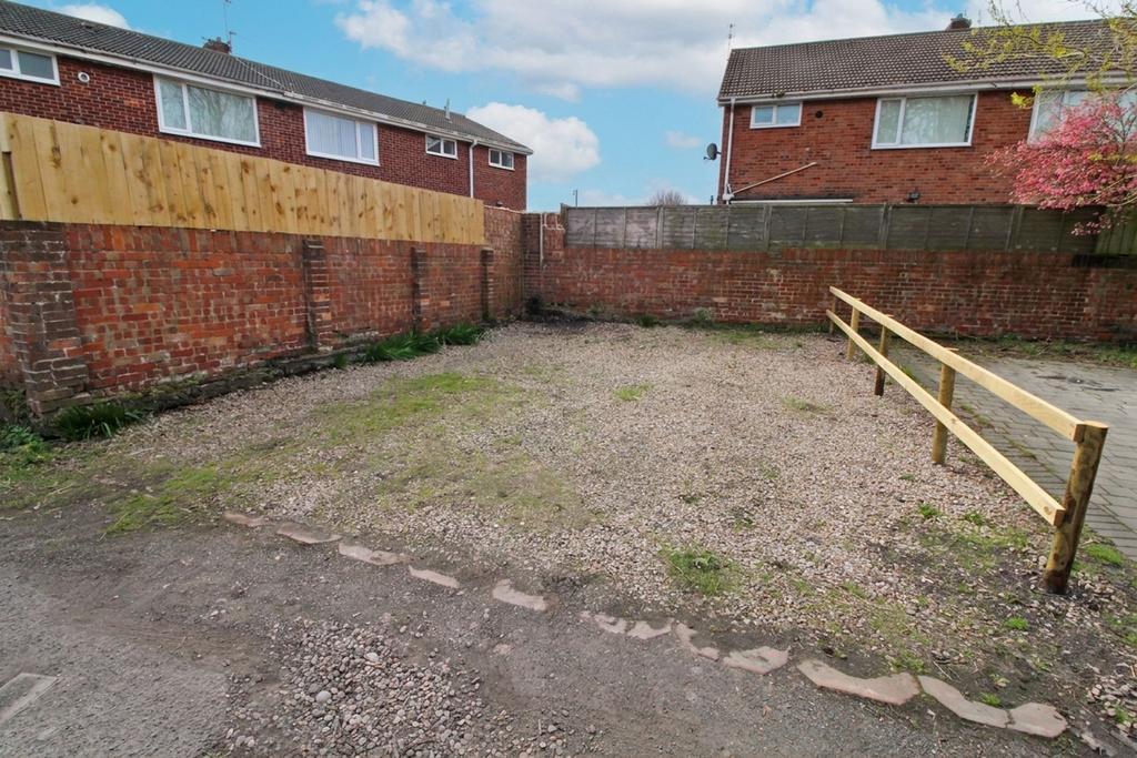 Rear driveway