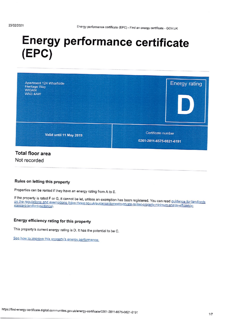 EPC Certificate