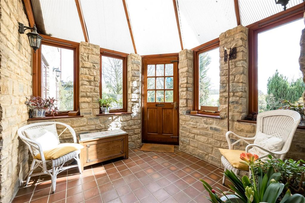 A porch of considerable size