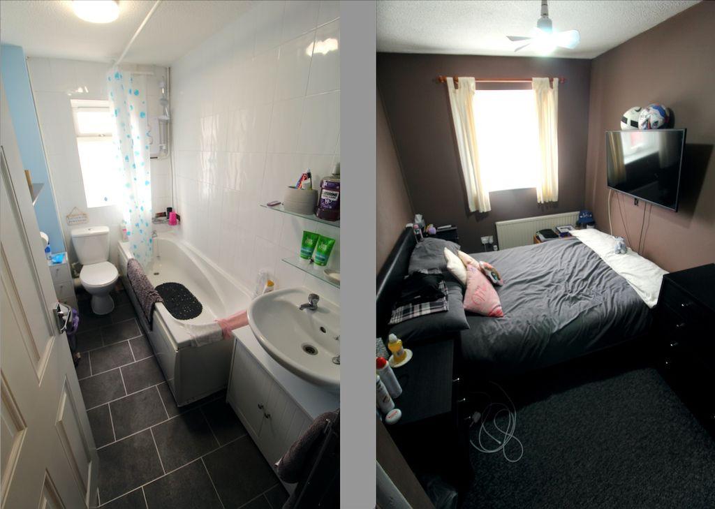 Bathroom and Bedroom