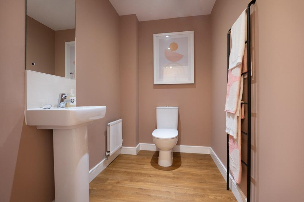 Spacious and convenient downstairs toilet