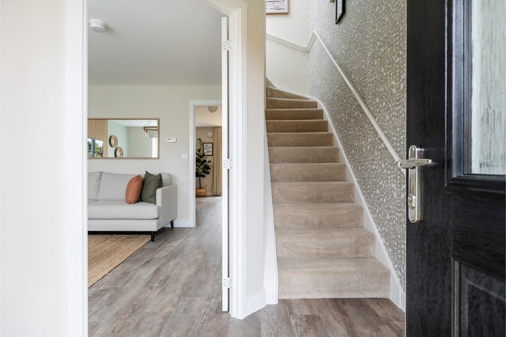Create a grand welcome in your spacious hallway