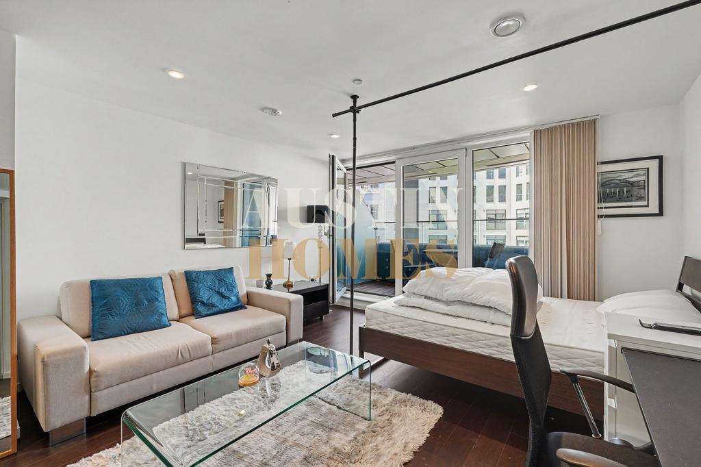 Studio apartment interior, studio