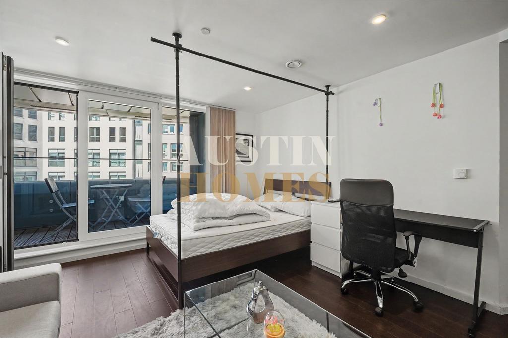 Studio apartment interior, studio