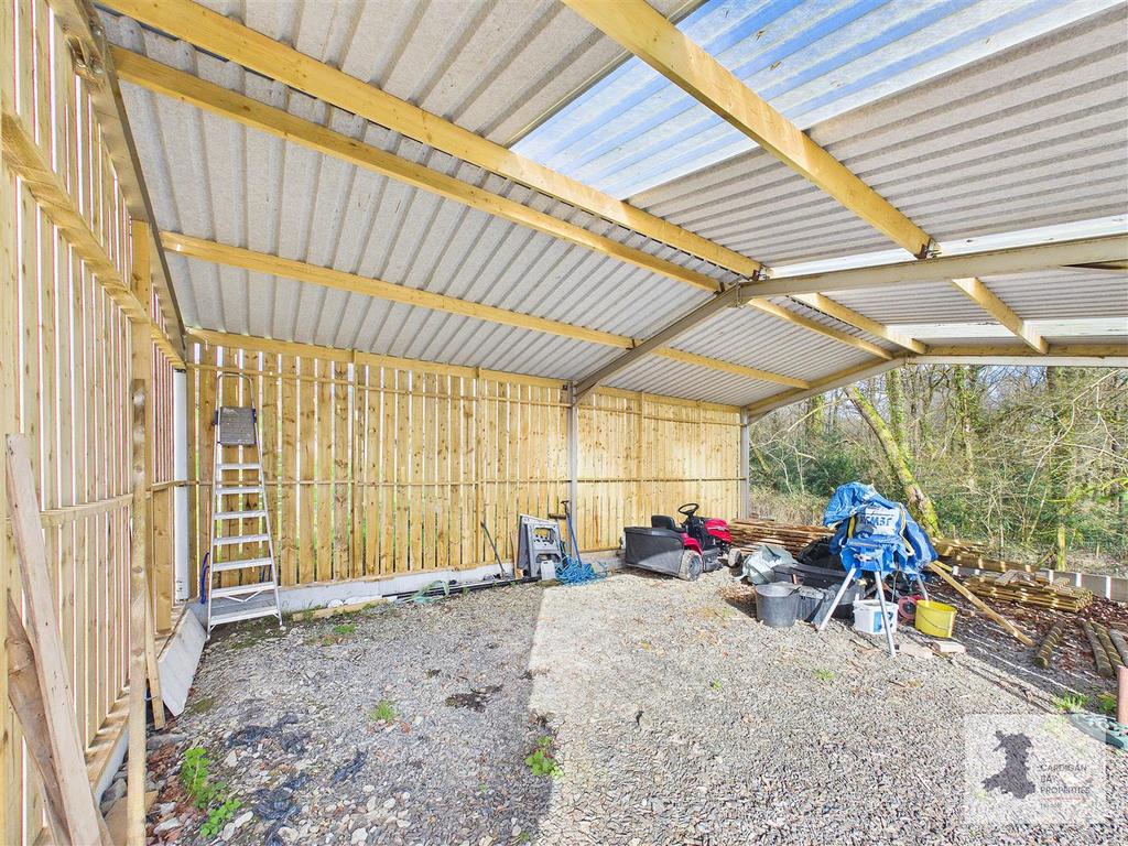 Inside Wooden barn