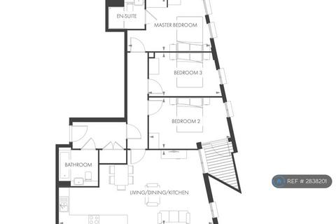 3 bedroom flat to rent, Bellville House, London, SE10