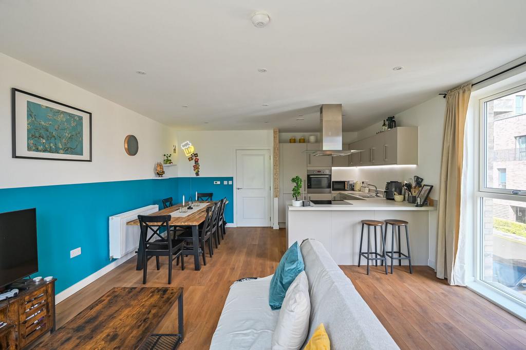 Open-plan living area, open plan living