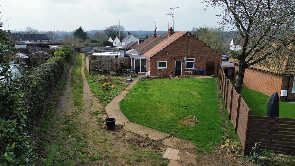 View of Rear Garden and Service Road