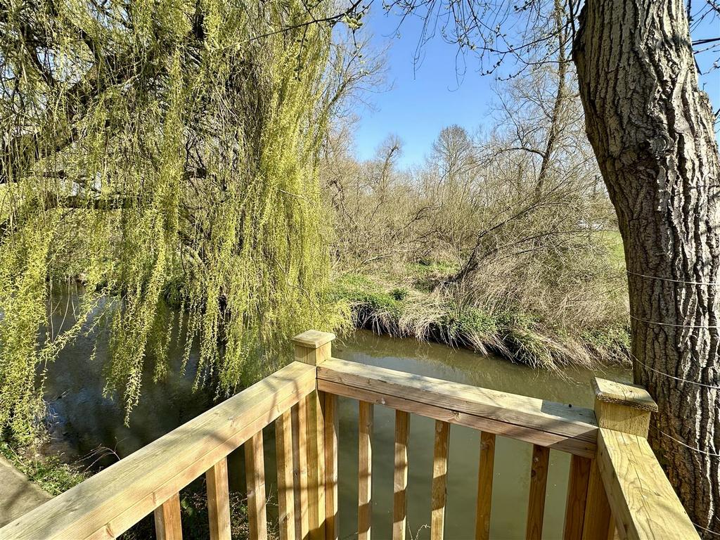 Terrace over river