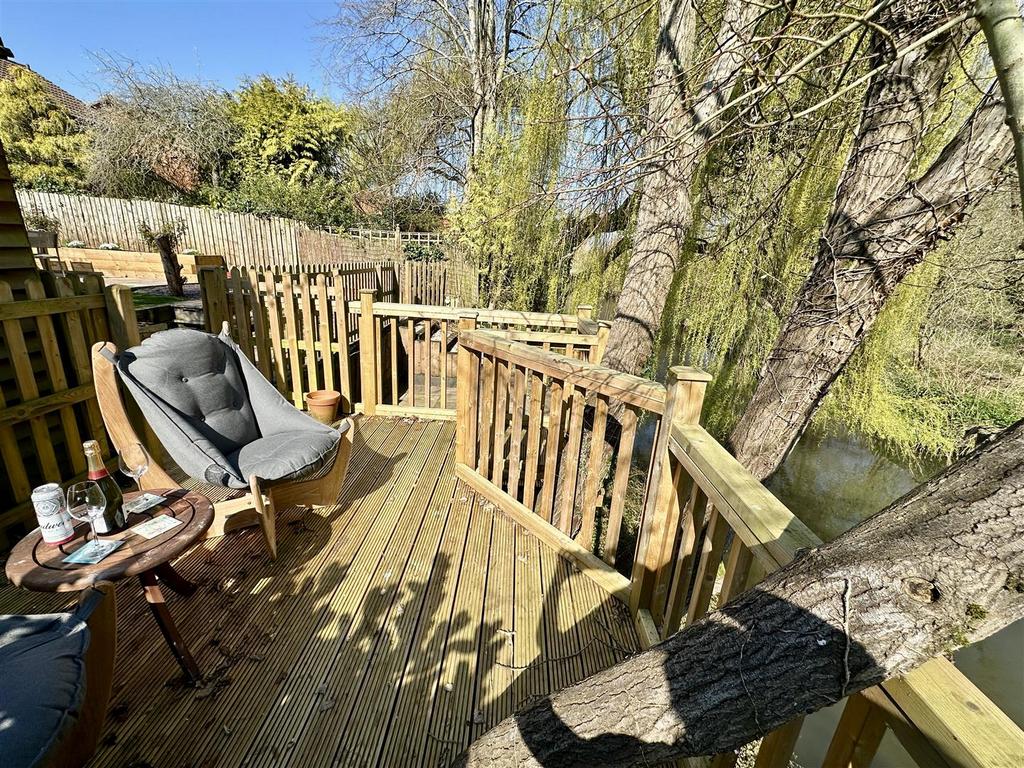 Terrace over river