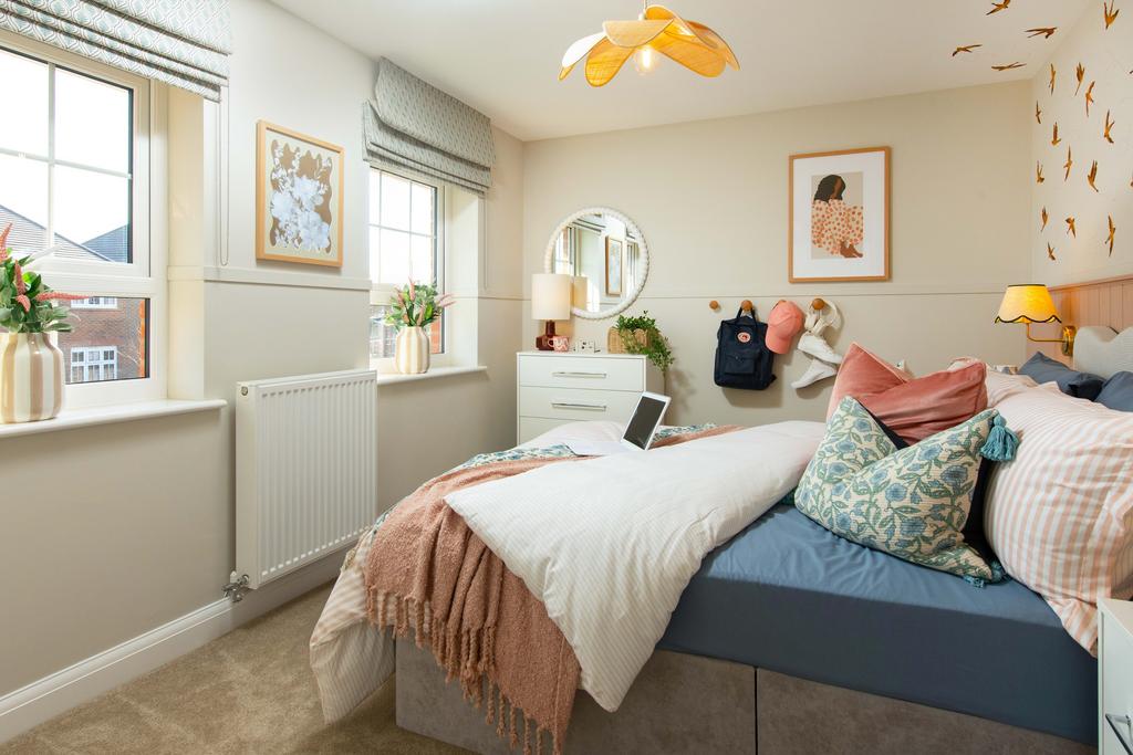 Curborough Fields Culver Show Home Bedroom 3