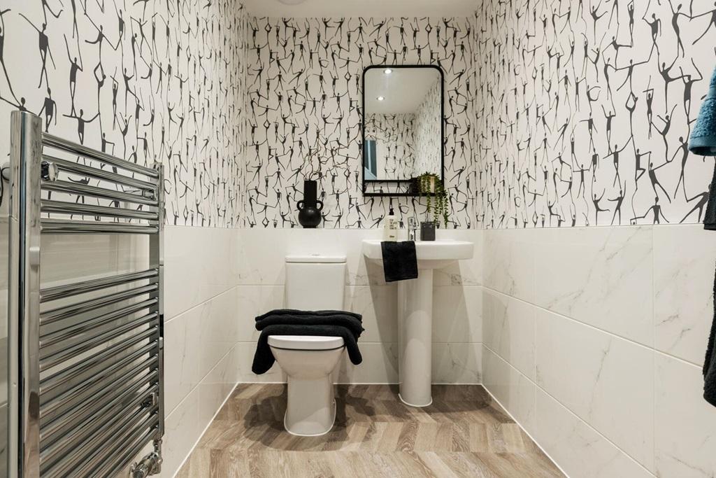 Convenient downstairs toilet