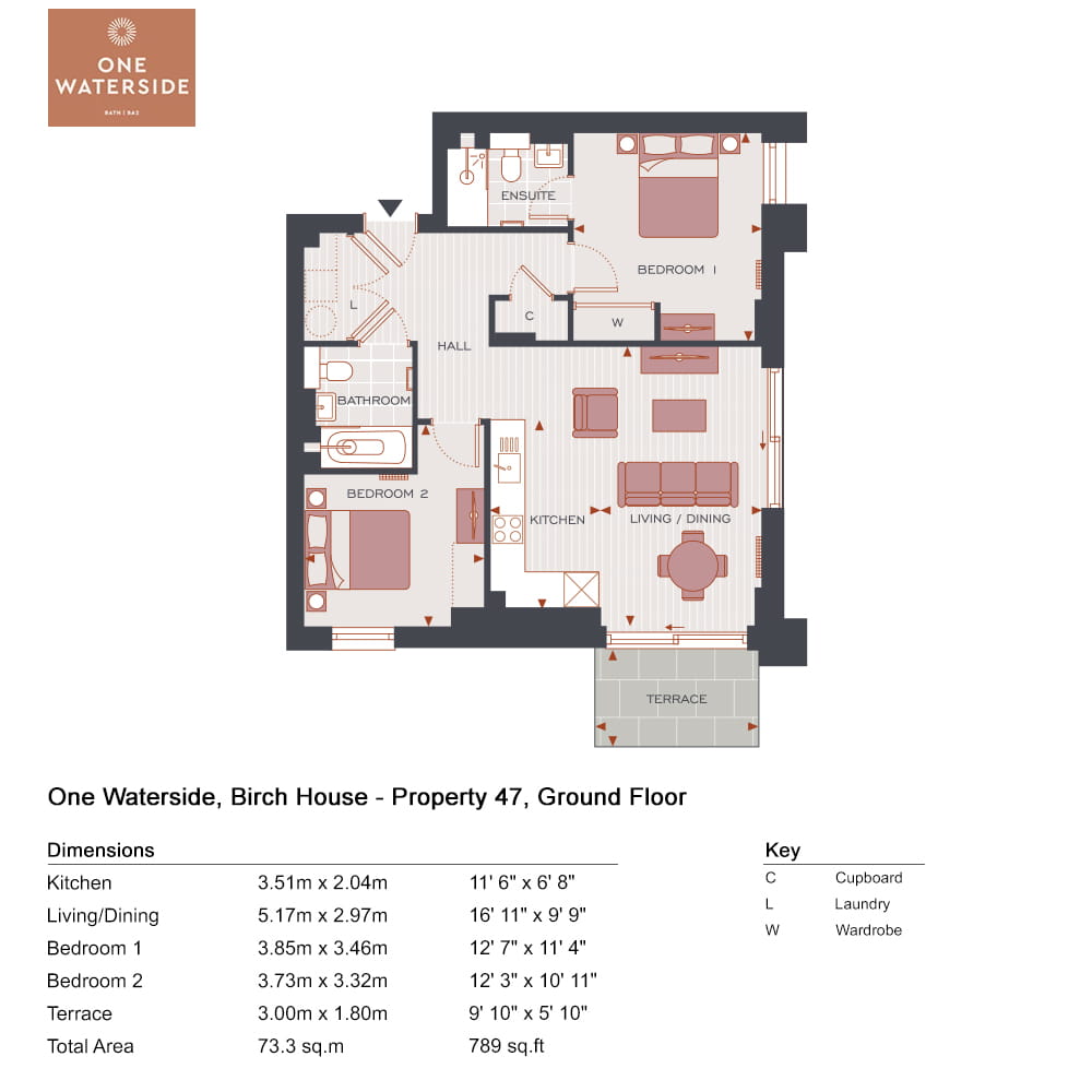 2 bedroom apartment for sale - Floor Plan