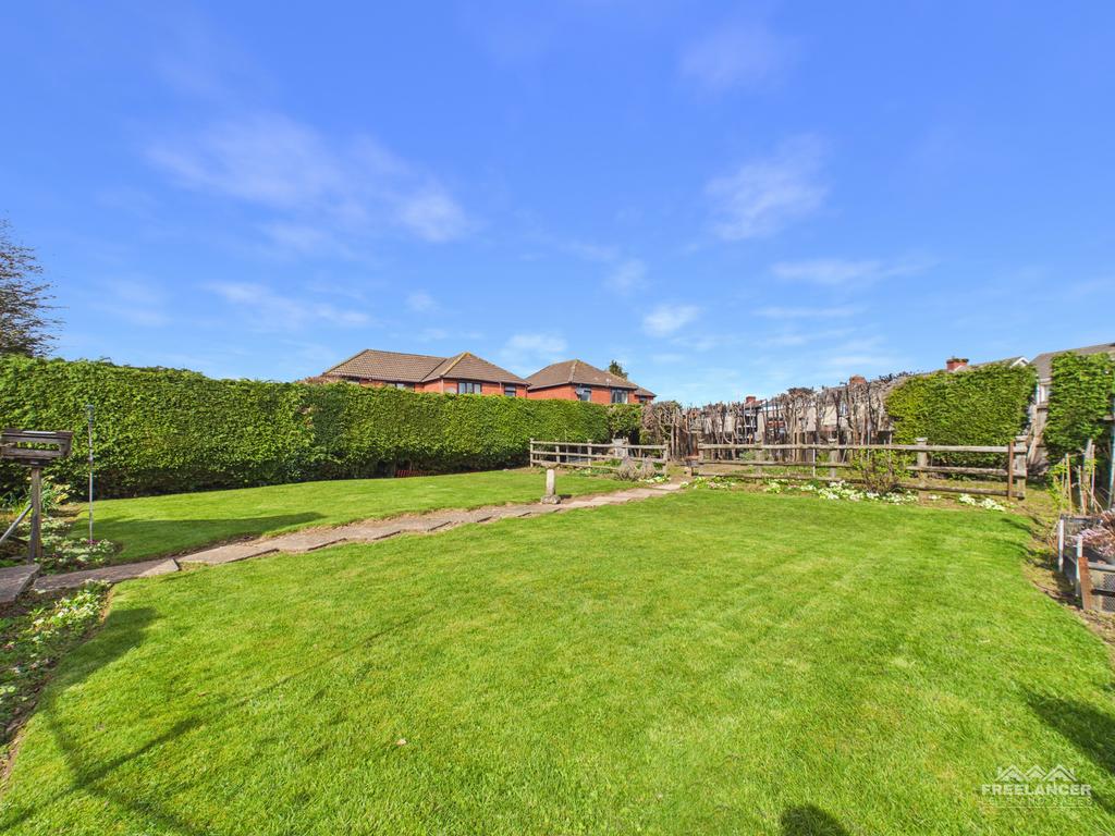 Rear lawn