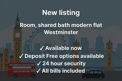 Flat share to rent, Medway Street