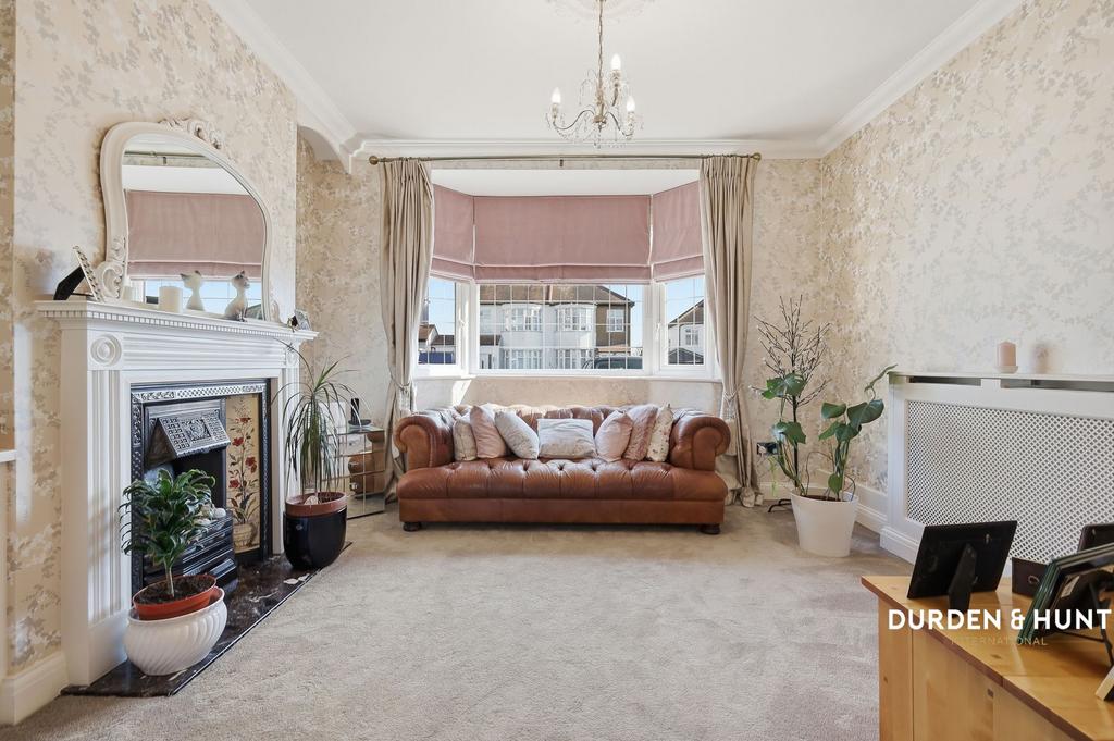 Living room, fireplace