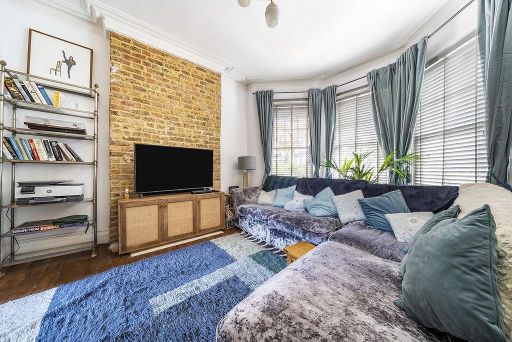 Living room, fireplace
