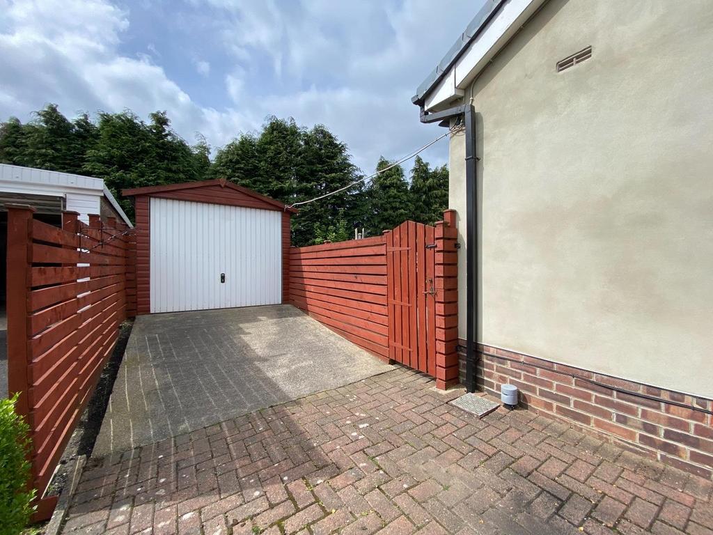 Garage and driveway