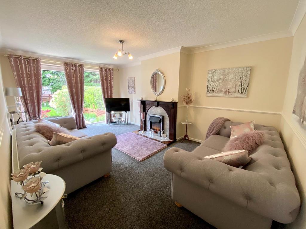 Lounge with patio doors