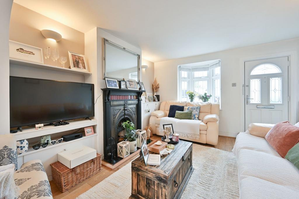 Living room, fireplace