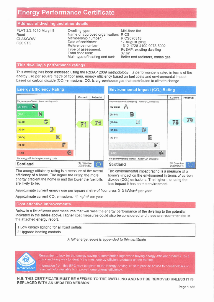 EPC Certificate