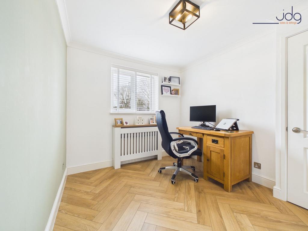 Bedroom with built in storage