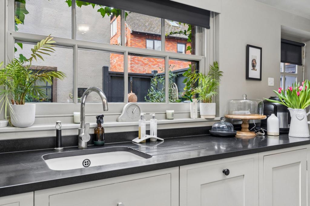 Kitchen View To Courtyard