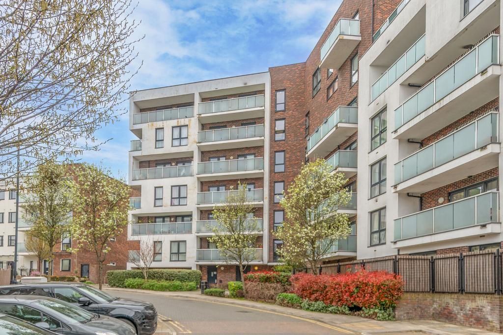 Apartment building facade, block of apartments