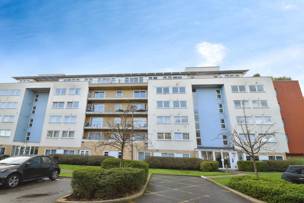 Apartment building facade, block of apartments