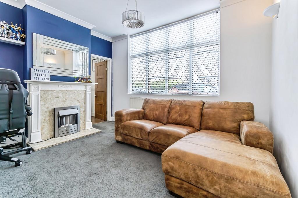 Living room, fireplace