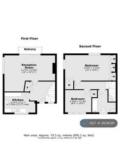 2 bedroom maisonette to rent, Shears Court, Sunbury-On-Thames, TW16
