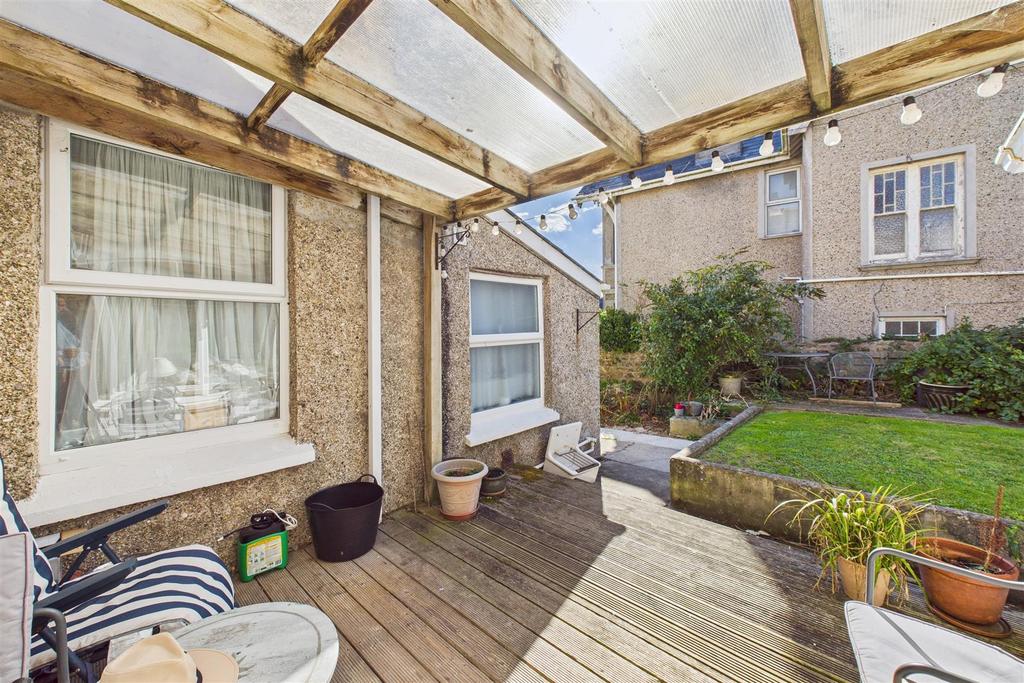 Covered rear decking