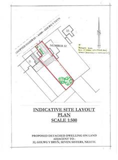 Land for sale, Parcel of land, 32 Golwg Y Bryn, Seven Sisters, Neath, West Glamorgan, SA10 9BY