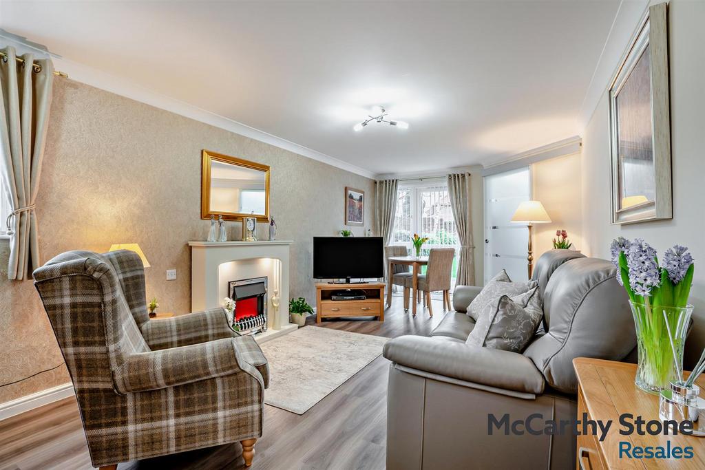 Living room, fireplace