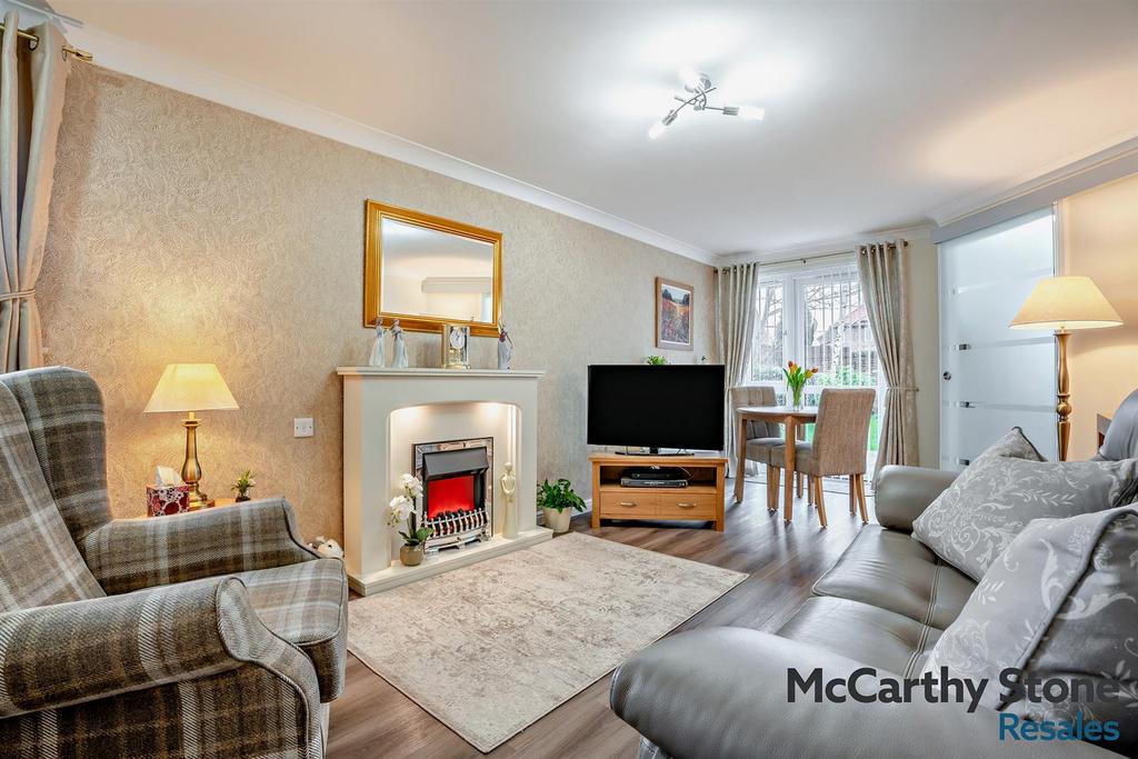 Living room, fireplace
