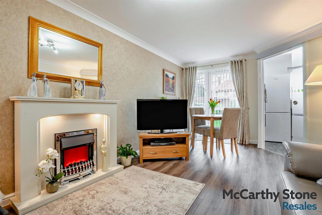 Living room, fireplace