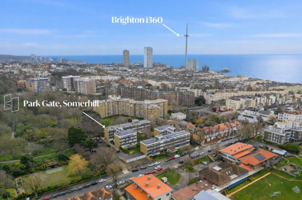 Aerial view of central Hove and surrounding...